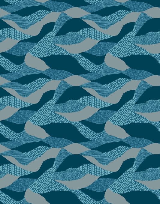 Ruby Star Society Reimagined Landscapes - Lands End - Teal