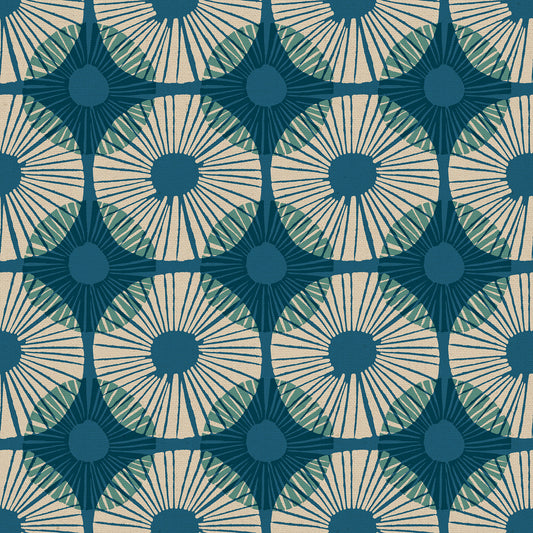 Ruby Star Society Reimagined Landscapes - Superbloom Canvas - Teal