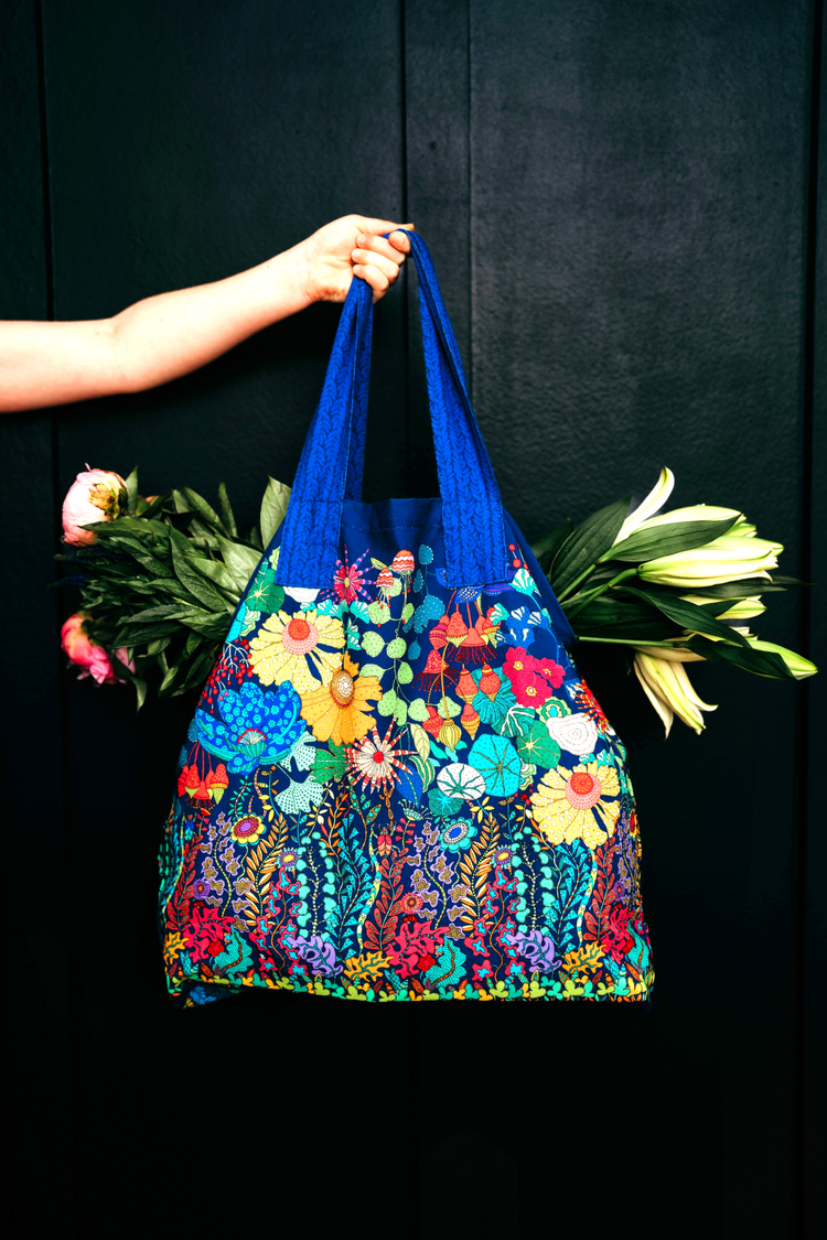 Sally Kelly - Sunshine - Canvas Carry All Tote Bag Panel