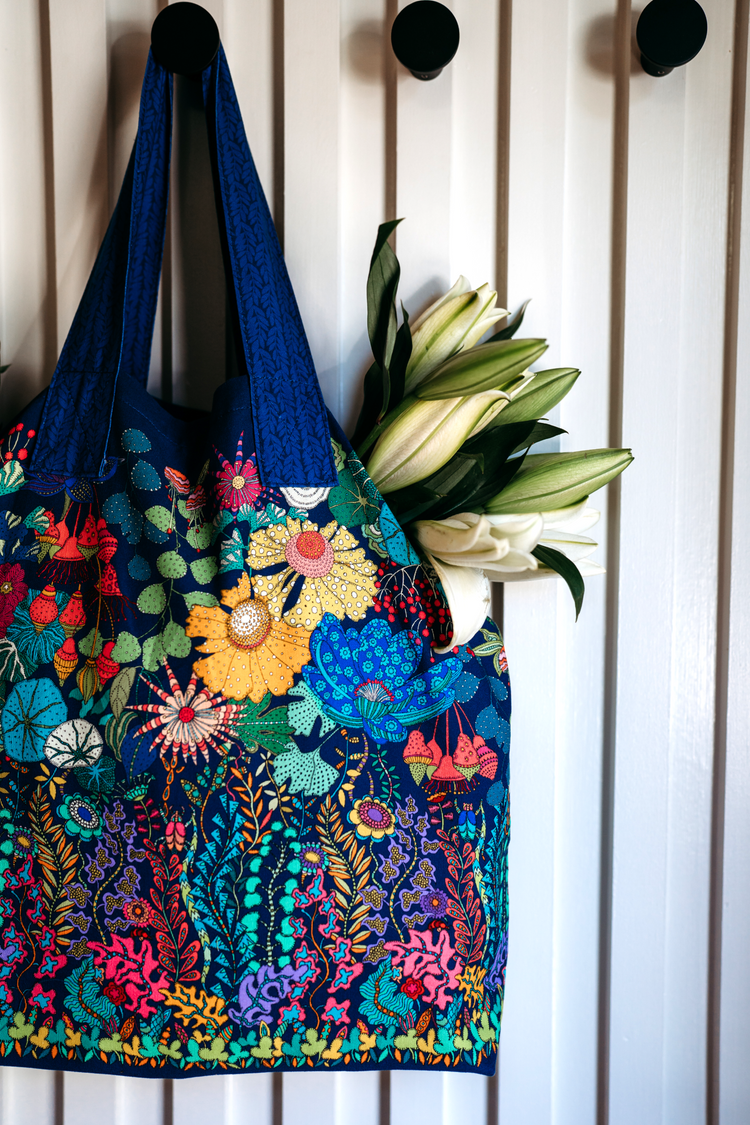 Sally Kelly - Sunshine - Canvas Carry All Tote Bag Panel