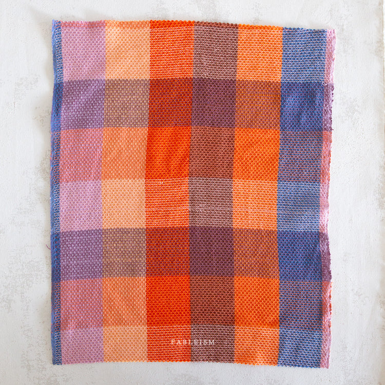 Fableism Waffle Happy Checkers 55" Wide - Sorbet