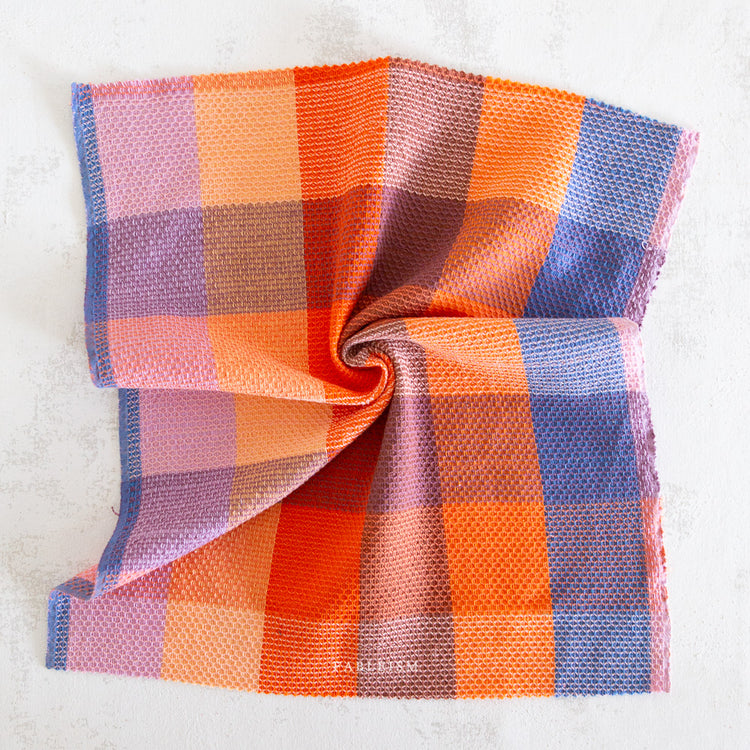 Fableism Waffle Happy Checkers 55" Wide - Sorbet
