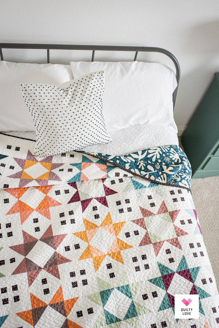 Quilty Love Tiled Stars II Quilt Pattern