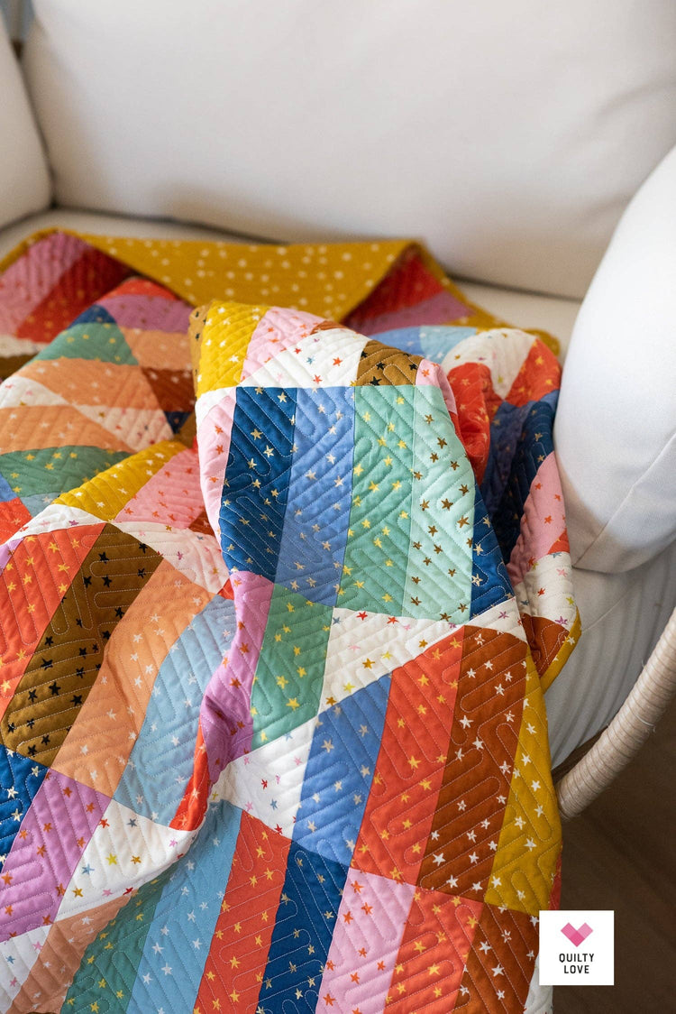 Quilty Love Happy Stripes Quilt Pattern