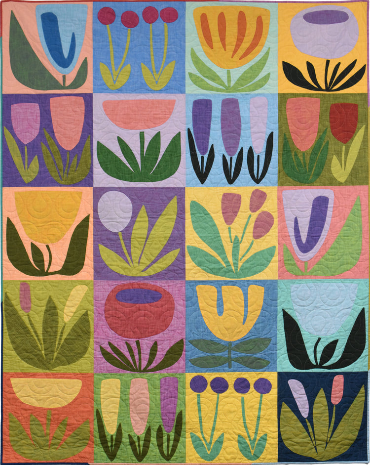 Tara Faughnan - Handloom - Best Buds - Applique Quilt Kit By Tamara Kate