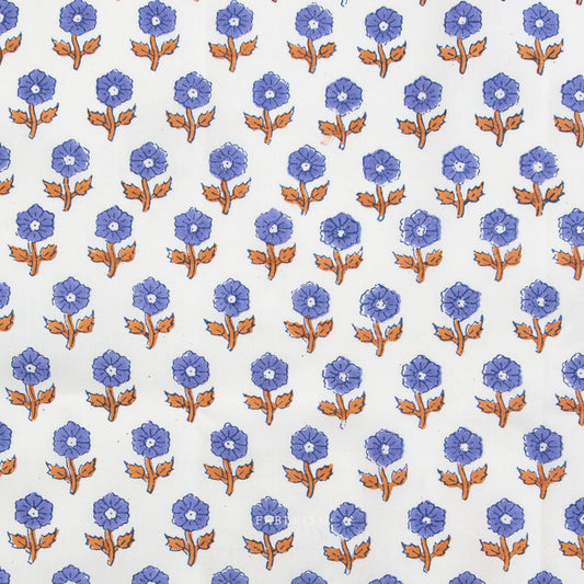 Fableism Indian Block Prints - Cottage - Flowerling in Violet