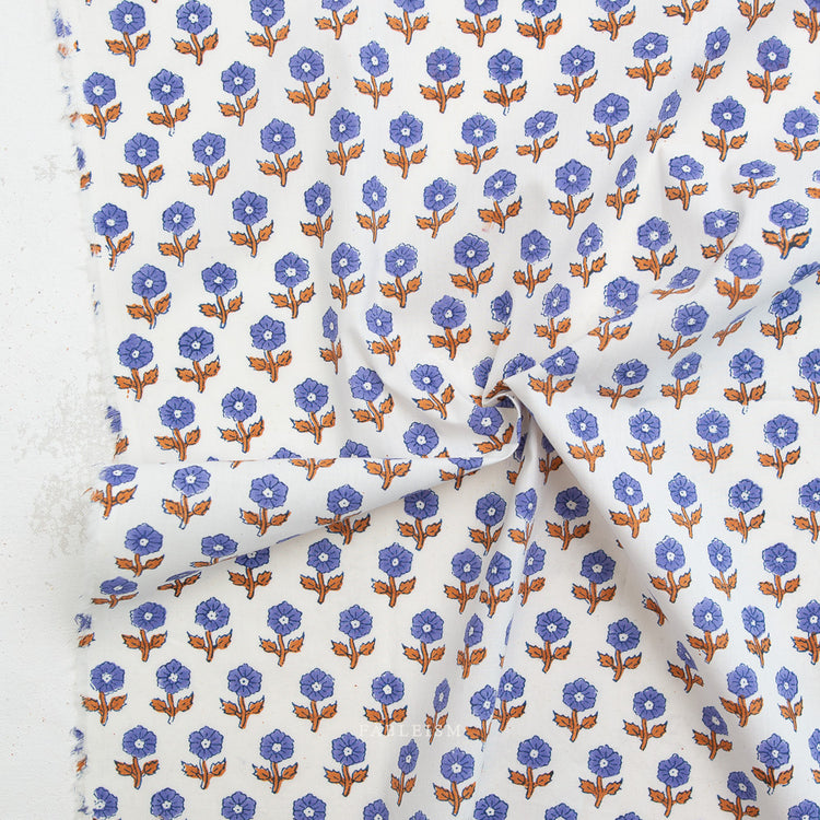 Fableism Indian Block Prints - Cottage - Flowerling in Violet
