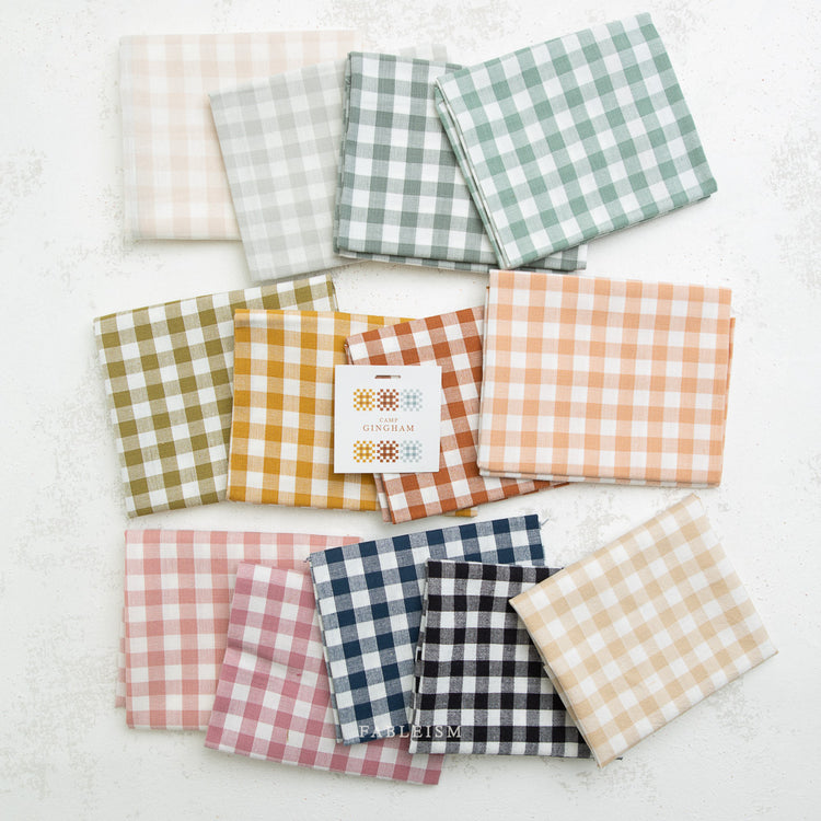 Fableism Camp Gingham Small Check 13 Fat Quarter Bundle - Pre-Order Due End Dec/Jan 2026