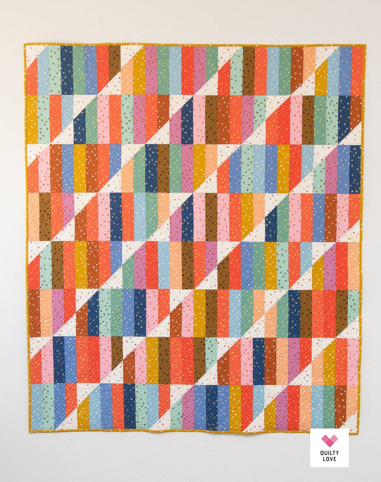 Quilty Love Happy Stripes Quilt Pattern