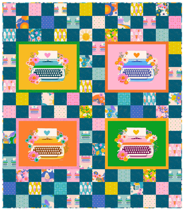 Ruby Star Society - Best Day Ever Blue Chunky Charmer Quilt Kit - Pre-Order Due End November