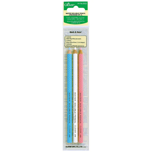 Clover Water Soluble Pencils  - 3 Pack