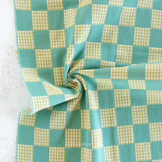 Fableism Checkmate Checkers - Double Cloth Reversible - Jade - Pre-Order Due June 2025