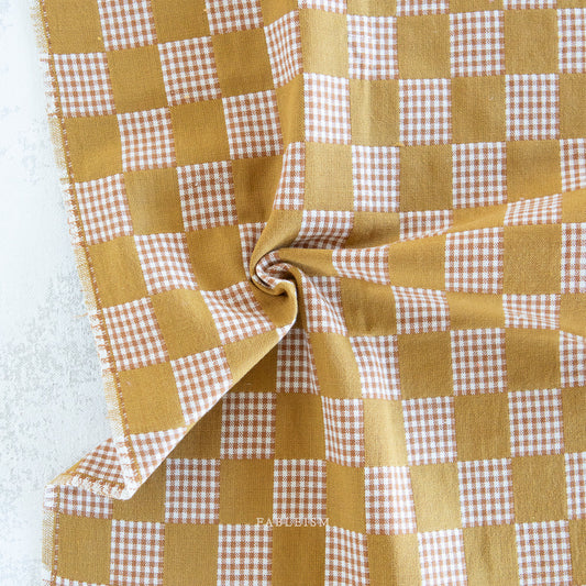 Fableism Checkmate Checkers - Double Cloth Reversible - Olive - Pre-Order Due June 2025