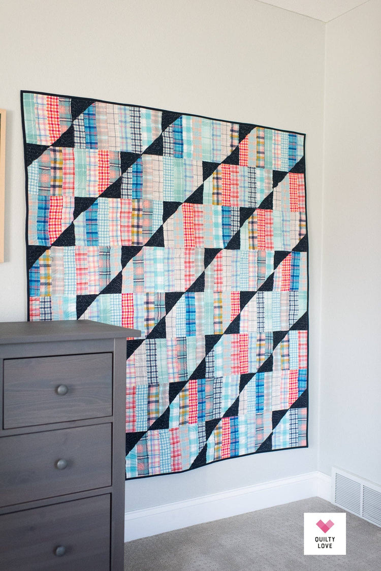 Quilty Love Happy Stripes Quilt Pattern