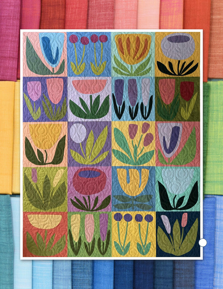Tara Faughnan - Handloom - Best Buds - Applique Quilt Kit By Tamara Kate