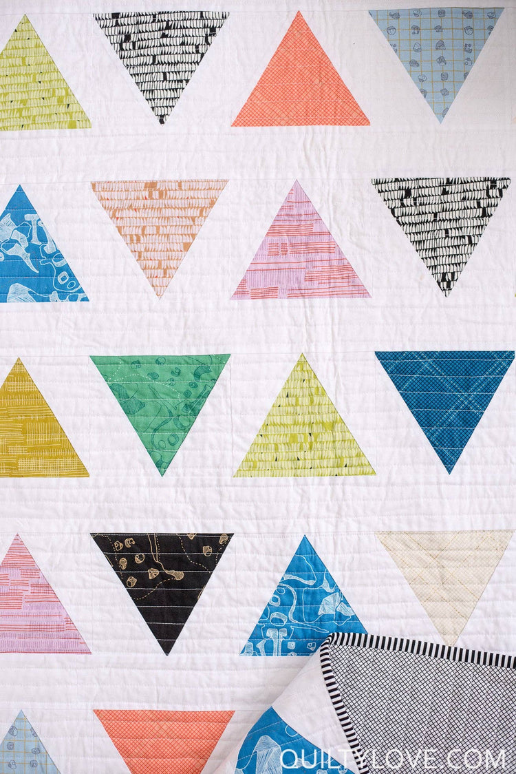 Quilty Love Triangle Pop Quilt Pattern