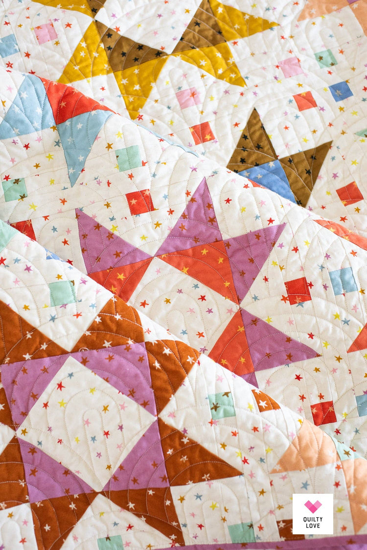Quilty Love Tiled Stars II Quilt Pattern
