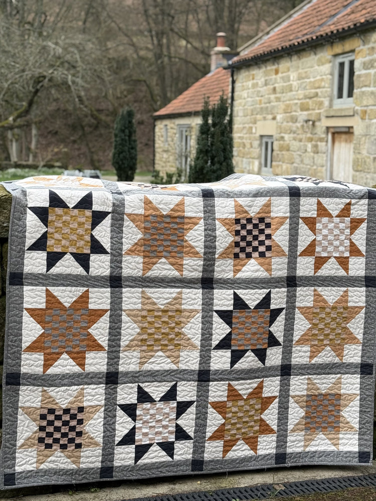 A Beautiful Thing - Checkmate Sawtooth Star Quilt Kit - Pre-Order Due End August 2026