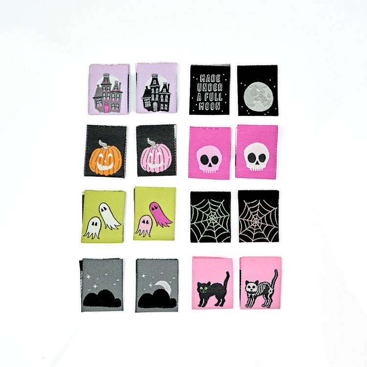 Renaissance Ribbons Sew In Labels - Spooky Night
