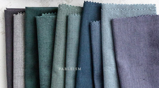 Fableism Nocturne Everyday Chambray - 10 Cool Colours Fat Quarter Pack