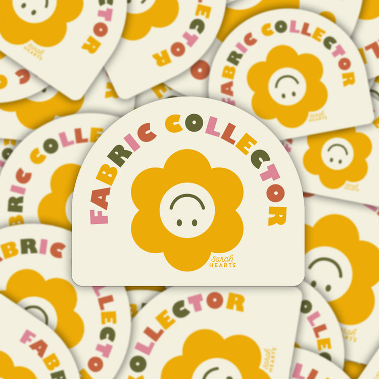 Sarah Hearts - Fabric Collector Vinyl Sticker
