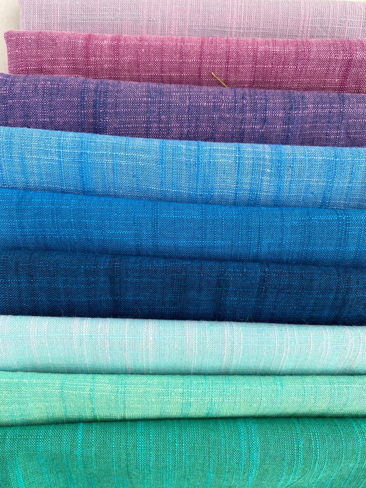 Jo Avery Curated Fabric Bundle - 9 Fat Eighths - Handloom - Jewels - Due End September 2026