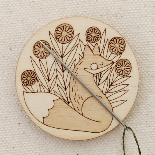 Oh Little Wren Wooden Magnetic Needle Minder - Fox