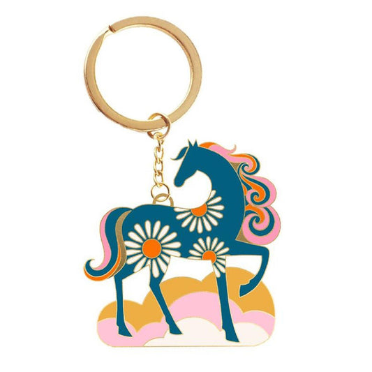 Ruby Star Society - Carousel - Flower Horse Keyring