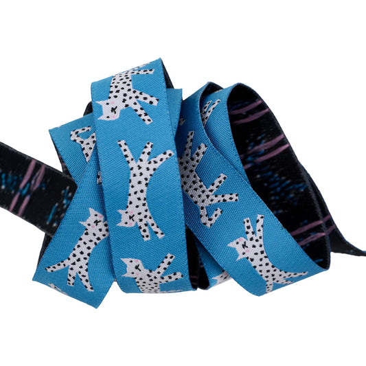Ruby Star Society - The Best Of Rashida - Snow Leopards - 7/8" Width Ribbon