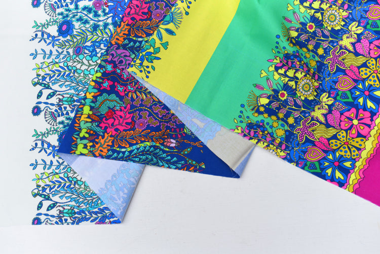 Sally Kelly - Sunshine - Hedgerow - Multi Border Print
