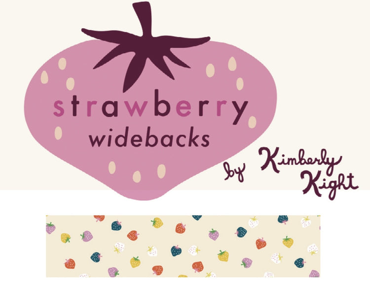 Ruby Star Society Strawberry - Strawberry Toss - Natural - Extra Wide 108" Quilt Back