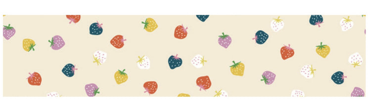 Ruby Star Society Strawberry - Strawberry Toss - Natural - Extra Wide 108" Quilt Back