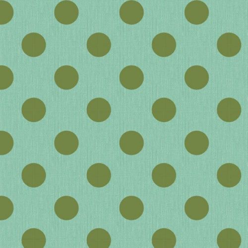 Tilda Chambray Dots Teal Green