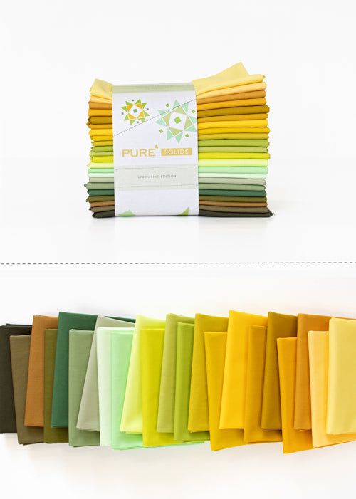 Art Gallery Pure Solids Fat Quarter Pack Sprouting Edition